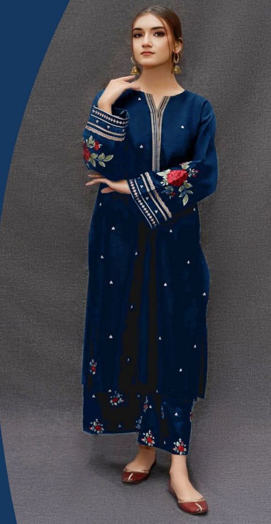 Dhanak Premium Quality Winter 2Pcs Suit